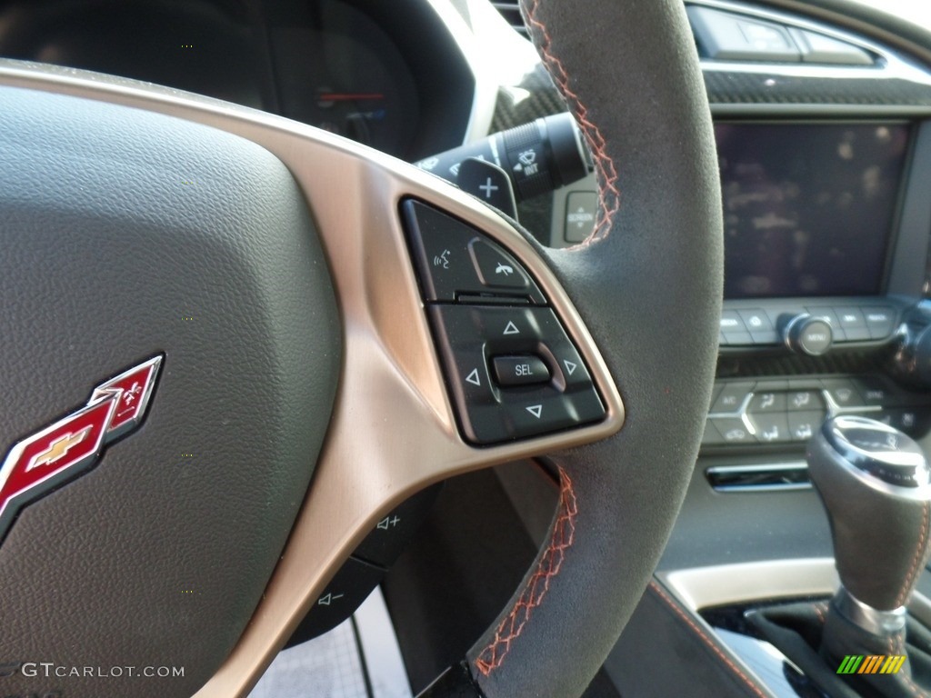 2019 Chevrolet Corvette ZR1 Coupe Black Steering Wheel Photo #133728083