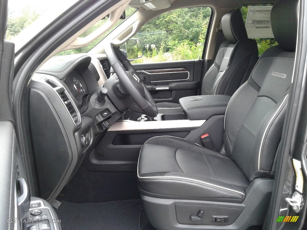 Black Interior 2019 Ram 3500 Laramie Crew Cab 4x4 Photo #133729112
