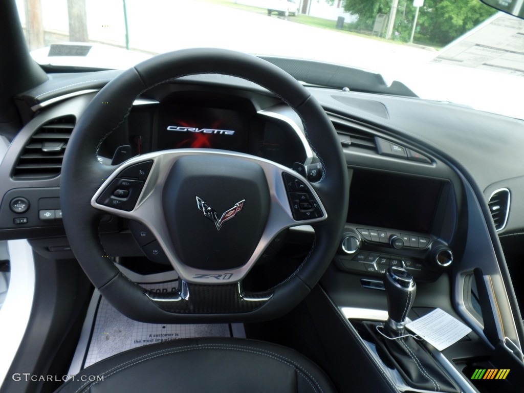 2019 Chevrolet Corvette ZR1 Coupe Black Steering Wheel Photo #133729232