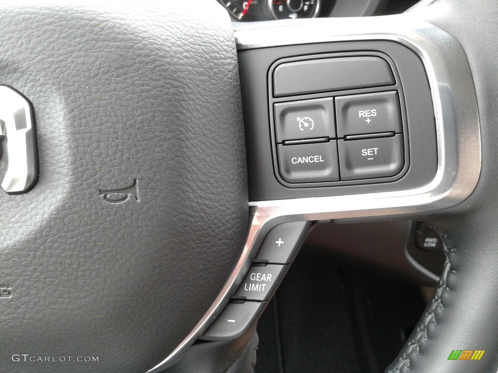 2019 Ram 3500 Laramie Crew Cab 4x4 Black Steering Wheel Photo #133729310