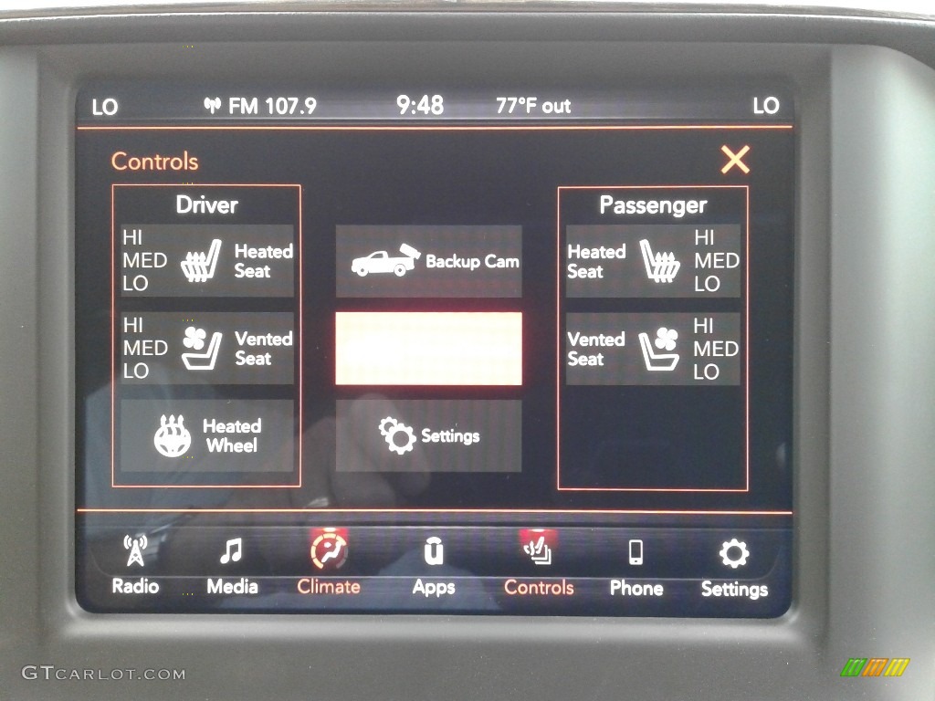 2019 Ram 3500 Laramie Crew Cab 4x4 Controls Photo #133729484