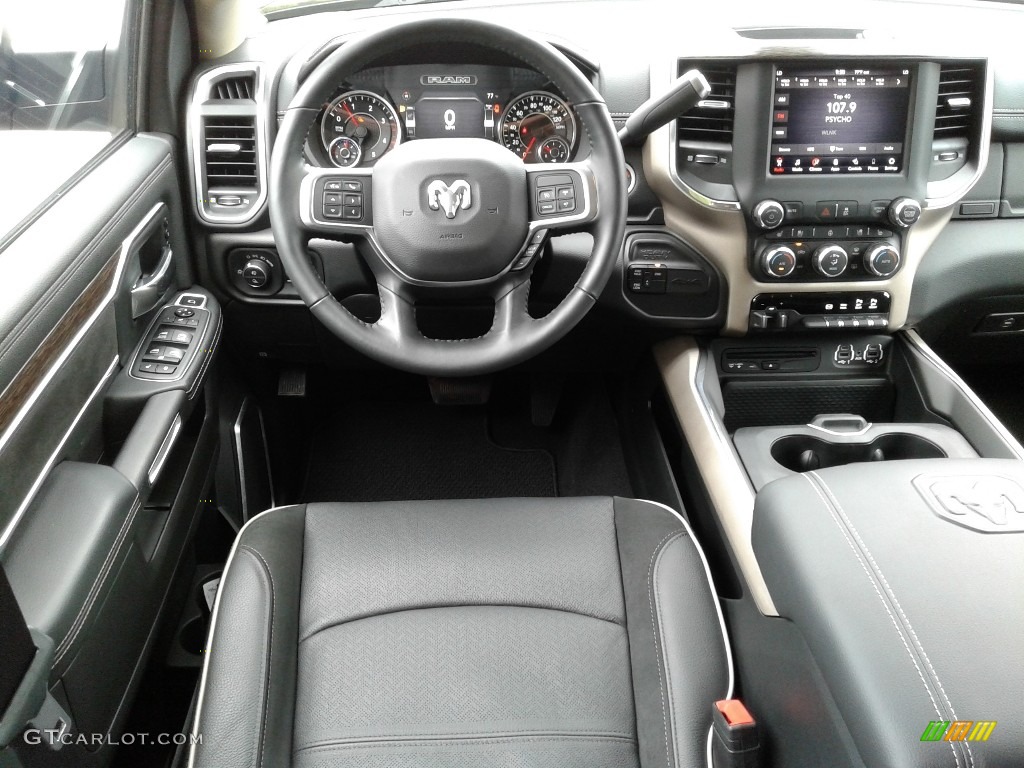 2019 Ram 3500 Laramie Crew Cab 4x4 Black Dashboard Photo #133729640