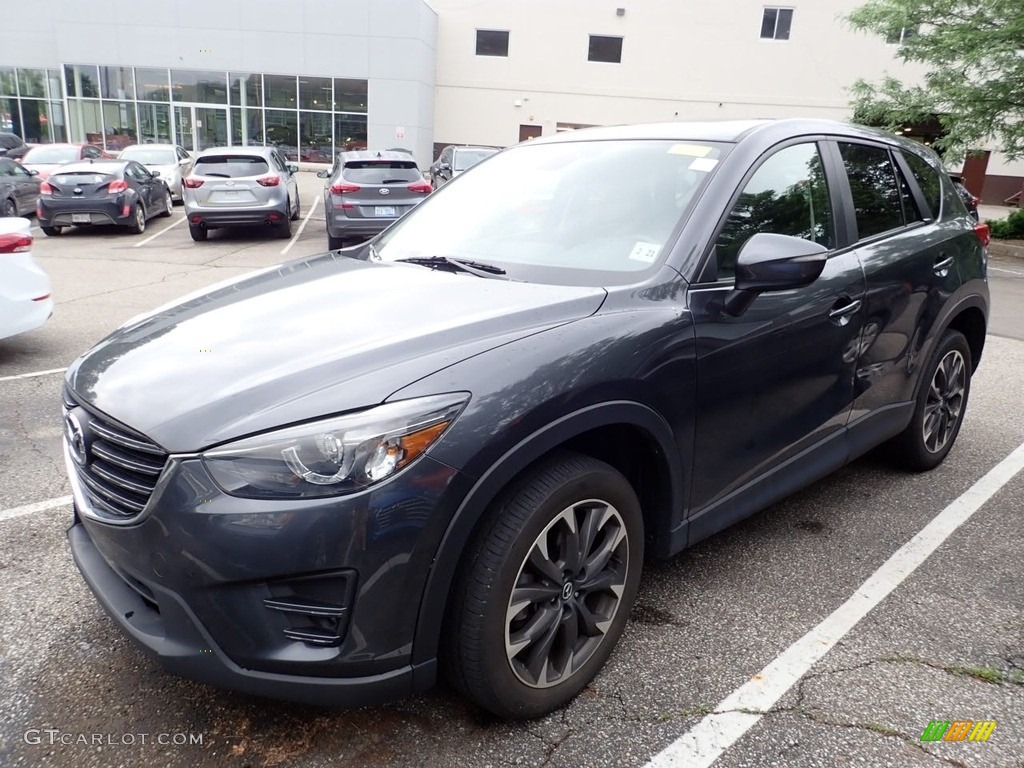 2016 CX-5 Grand Touring AWD - Meteor Gray Mica / Black photo #1