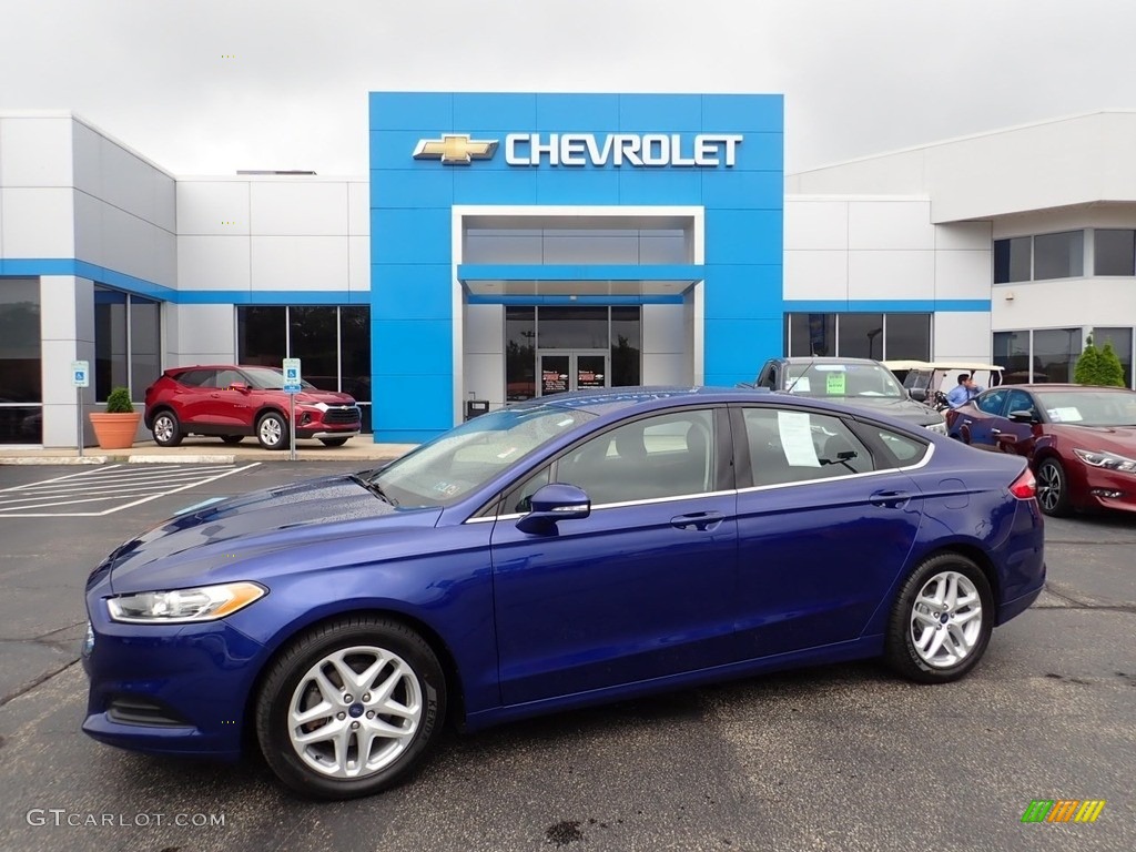 2016 Fusion SE - Deep Impact Blue Metallic / Charcoal Black photo #1