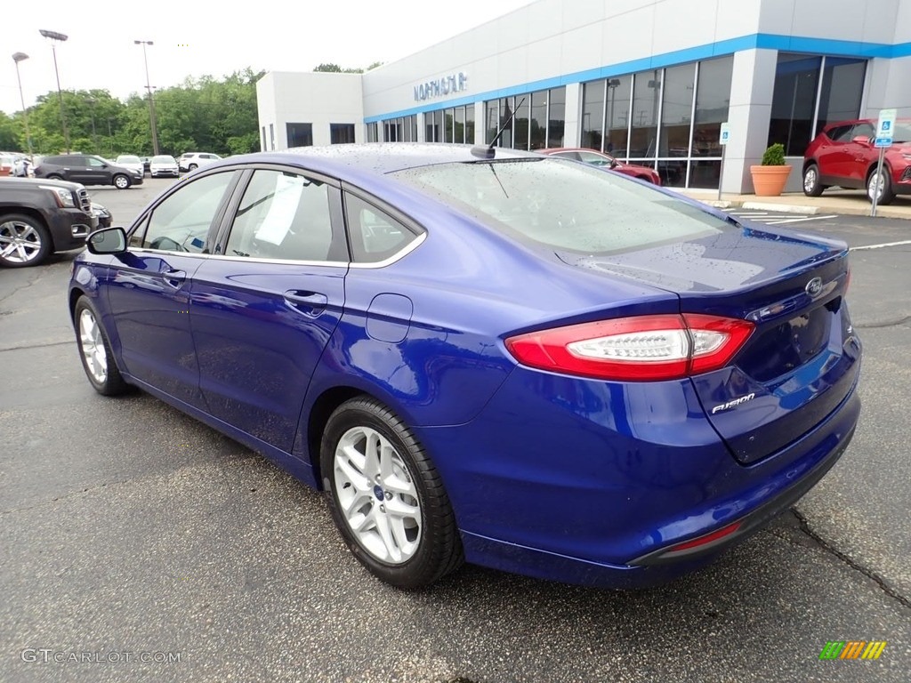 2016 Fusion SE - Deep Impact Blue Metallic / Charcoal Black photo #4