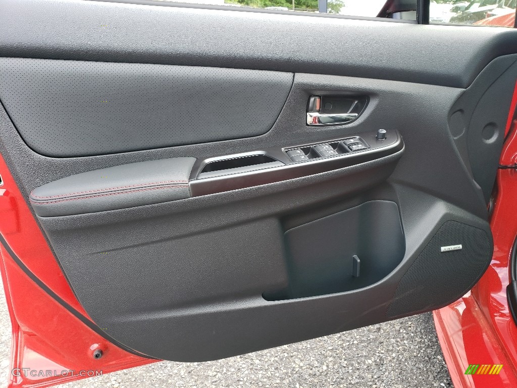 2019 Subaru WRX Limited Carbon Black Door Panel Photo #133733300