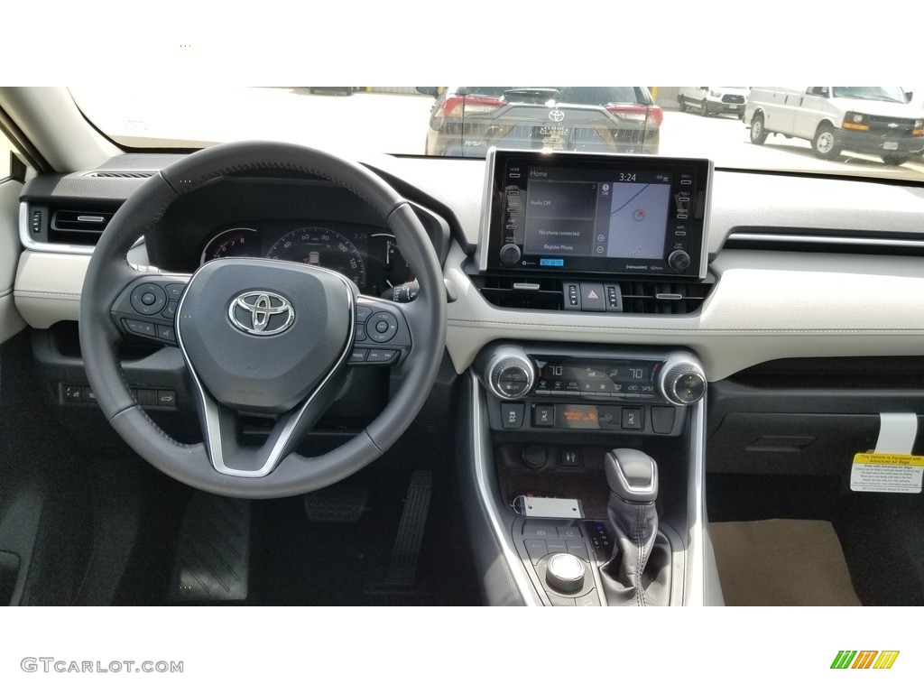 2019 Toyota RAV4 Limited AWD Light Gray Dashboard Photo #133735301
