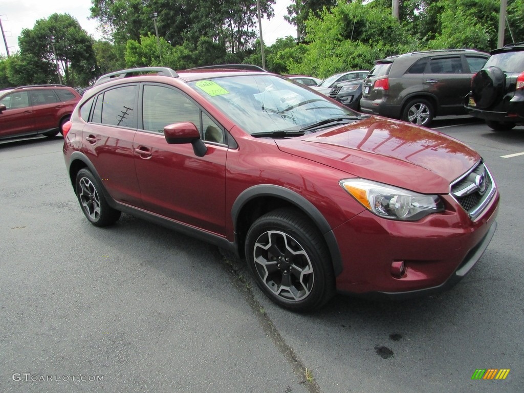 2015 XV Crosstrek 2.0i Premium - Venetian Red Pearl / Ivory photo #4