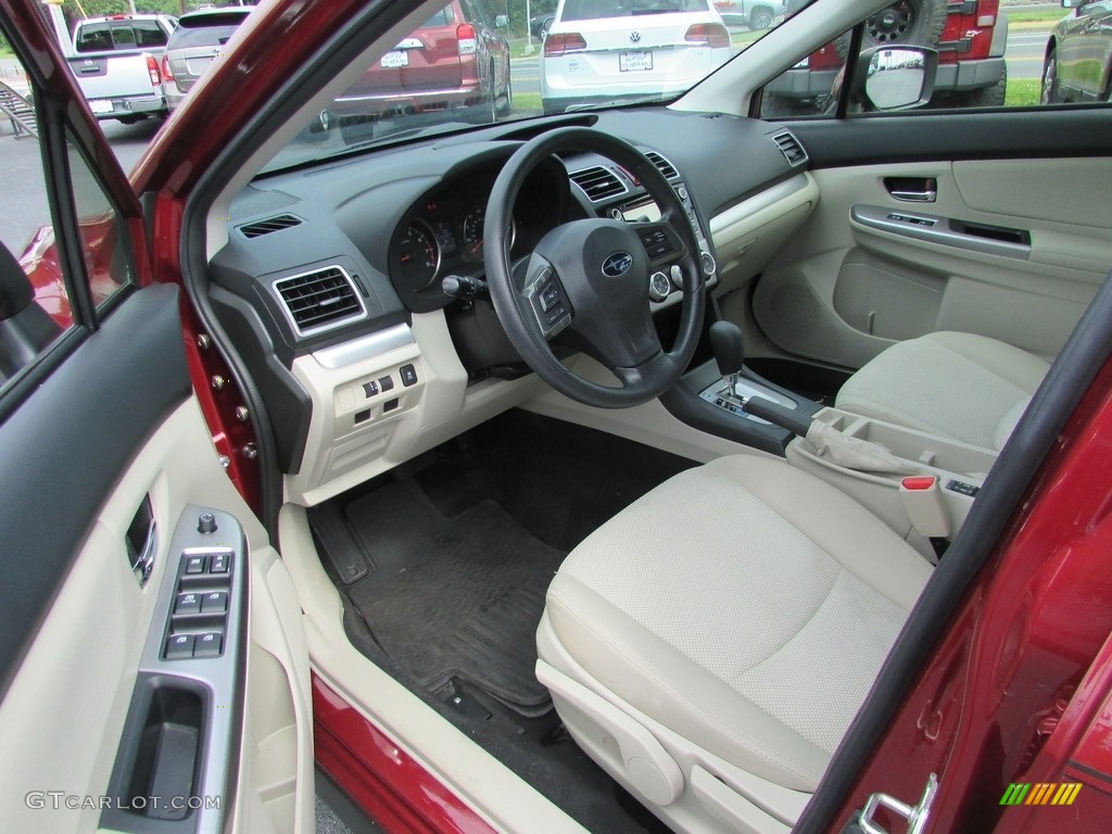 2015 XV Crosstrek 2.0i Premium - Venetian Red Pearl / Ivory photo #12