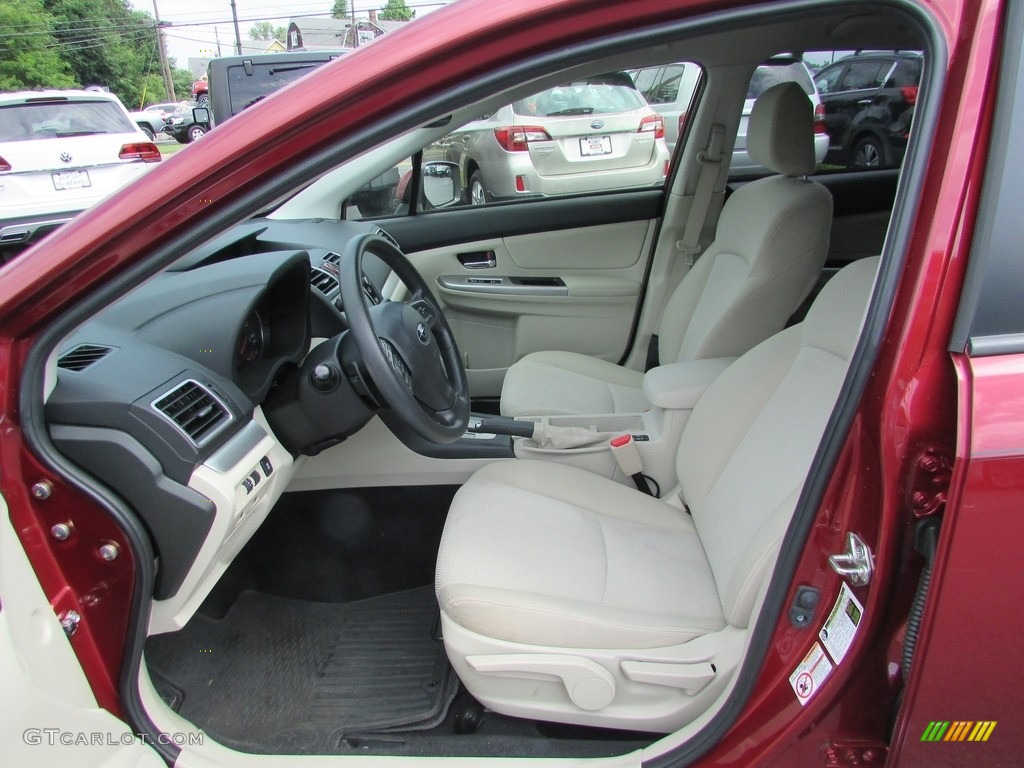 2015 XV Crosstrek 2.0i Premium - Venetian Red Pearl / Ivory photo #13