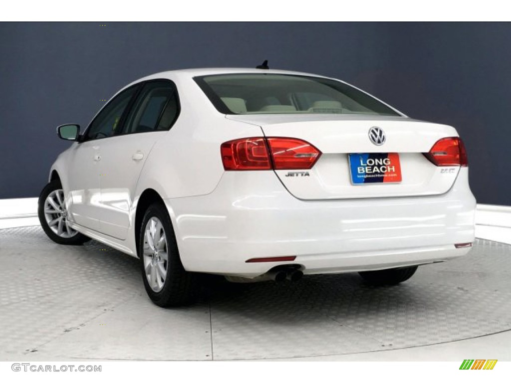 2012 Jetta SE Sedan - Candy White / Cornsilk Beige photo #10