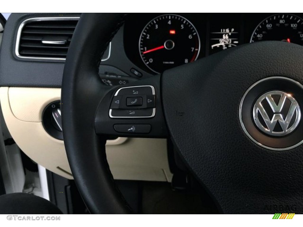 2012 Jetta SE Sedan - Candy White / Cornsilk Beige photo #13