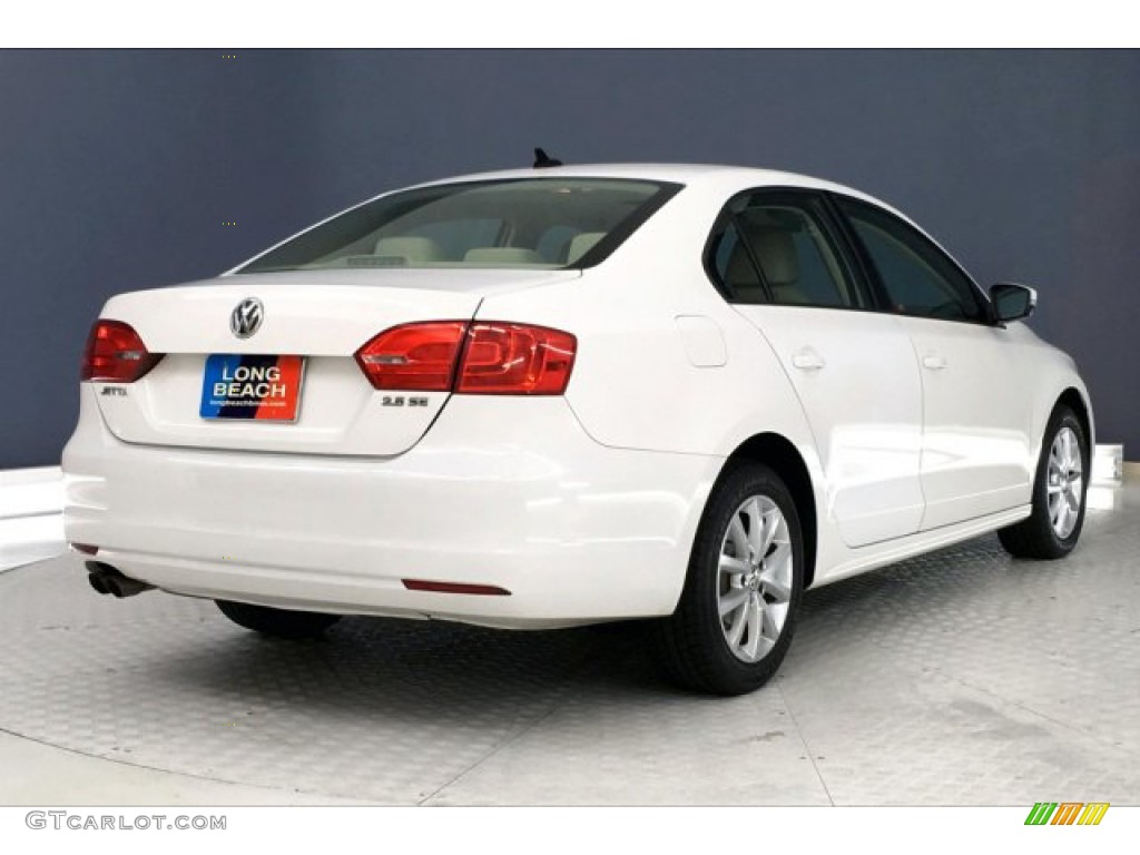 2012 Jetta SE Sedan - Candy White / Cornsilk Beige photo #29