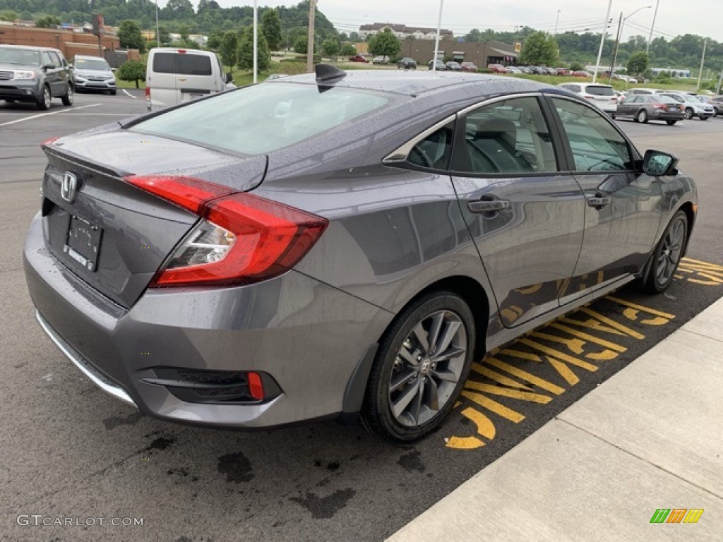 2019 Civic EX-L Sedan - Modern Steel Metallic / Black photo #5