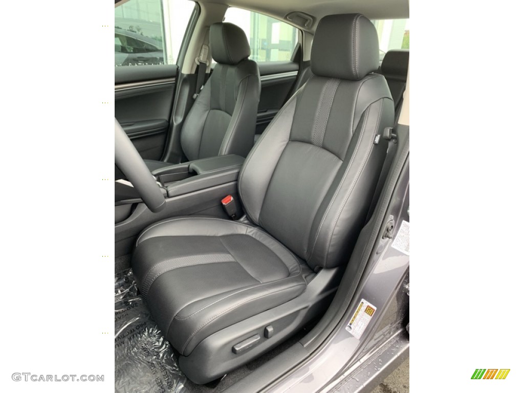 Black Interior 2019 Honda Civic EX-L Sedan Photo #133738741