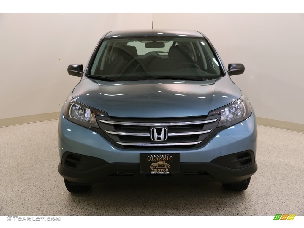 2014 CR-V LX AWD - Mountain Air Metallic / Black photo #2