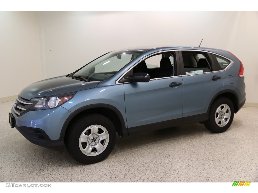 2014 CR-V LX AWD - Mountain Air Metallic / Black photo #3
