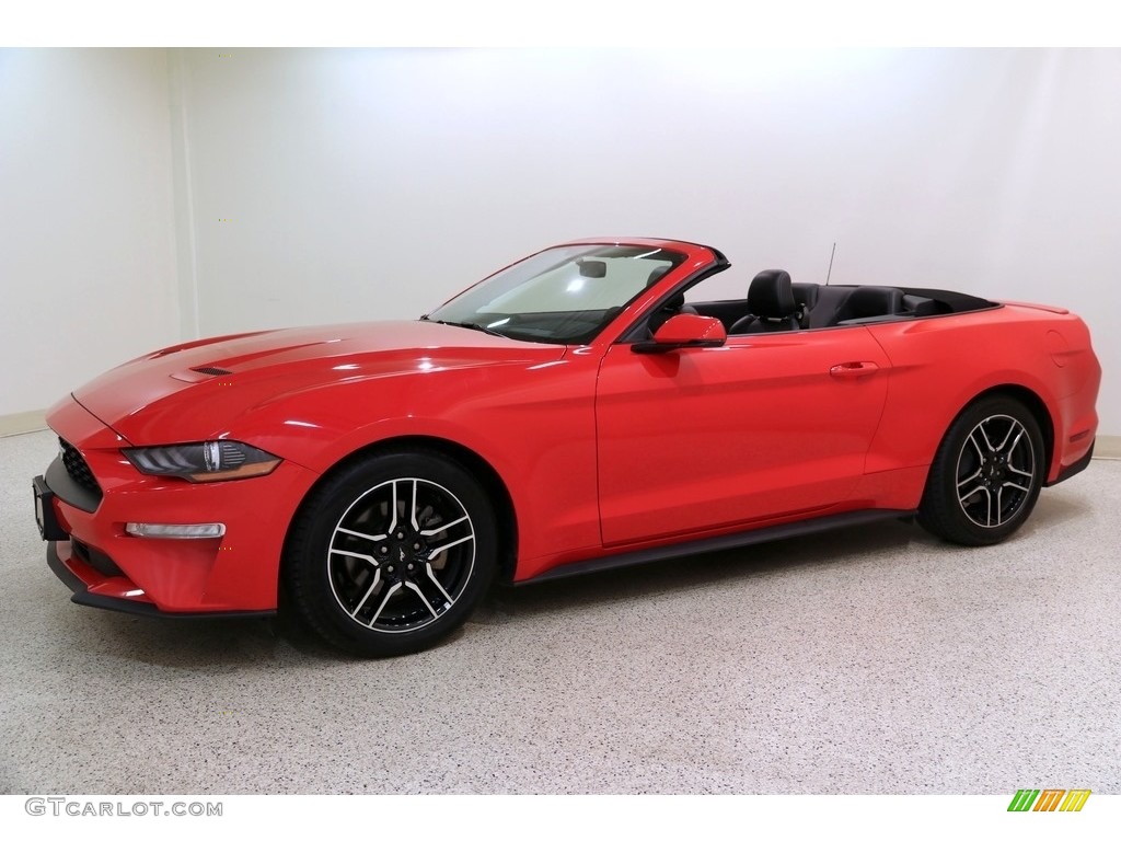 2019 Mustang EcoBoost Premium Convertible - Race Red / Ebony photo #4