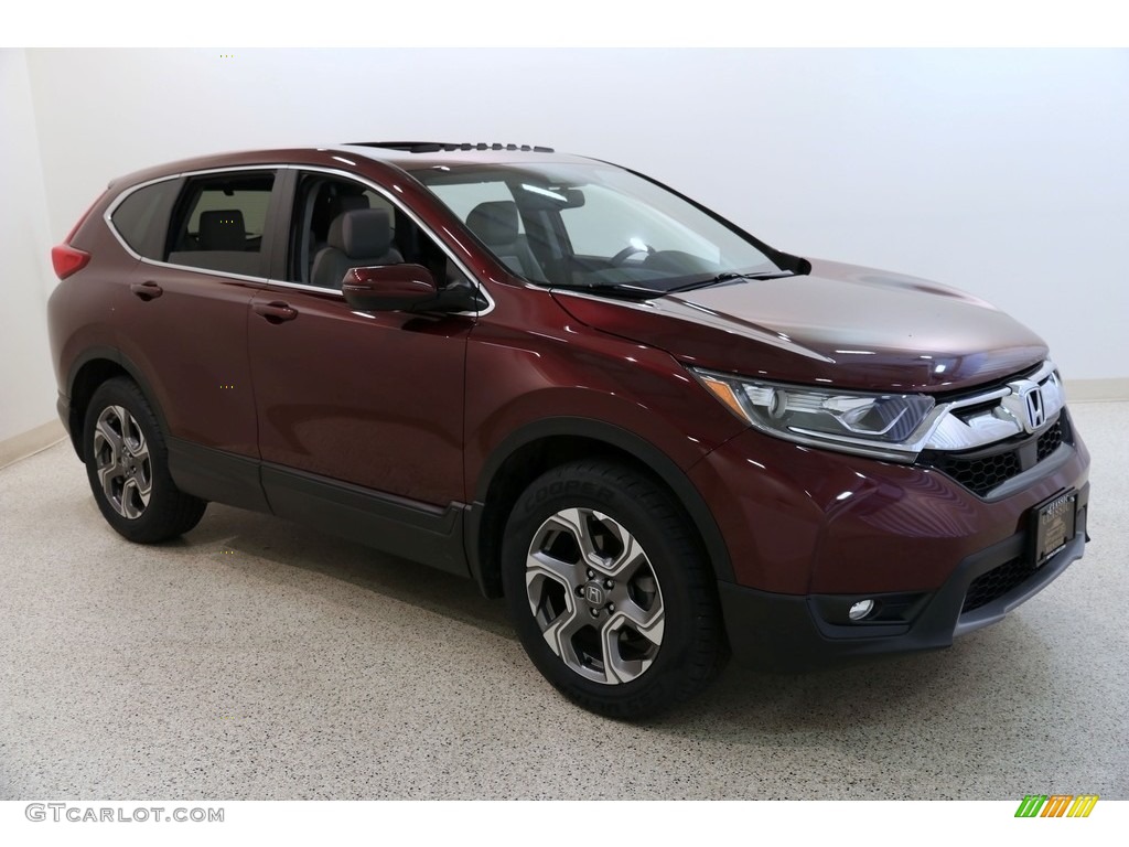 2017 CR-V EX-L AWD - Basque Red Pearl II / Gray photo #1