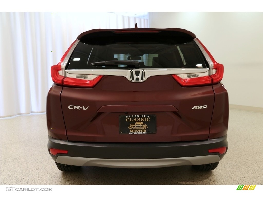 2017 CR-V EX-L AWD - Basque Red Pearl II / Gray photo #20