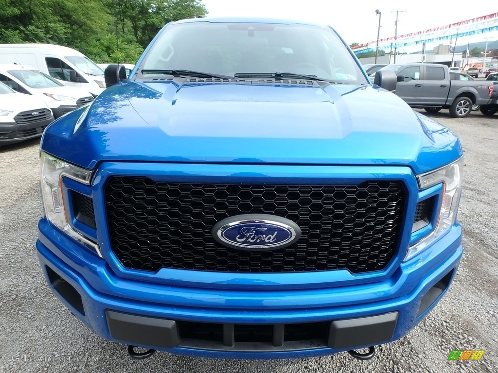 2019 F150 STX SuperCrew 4x4 - Velocity Blue / Earth Gray photo #7