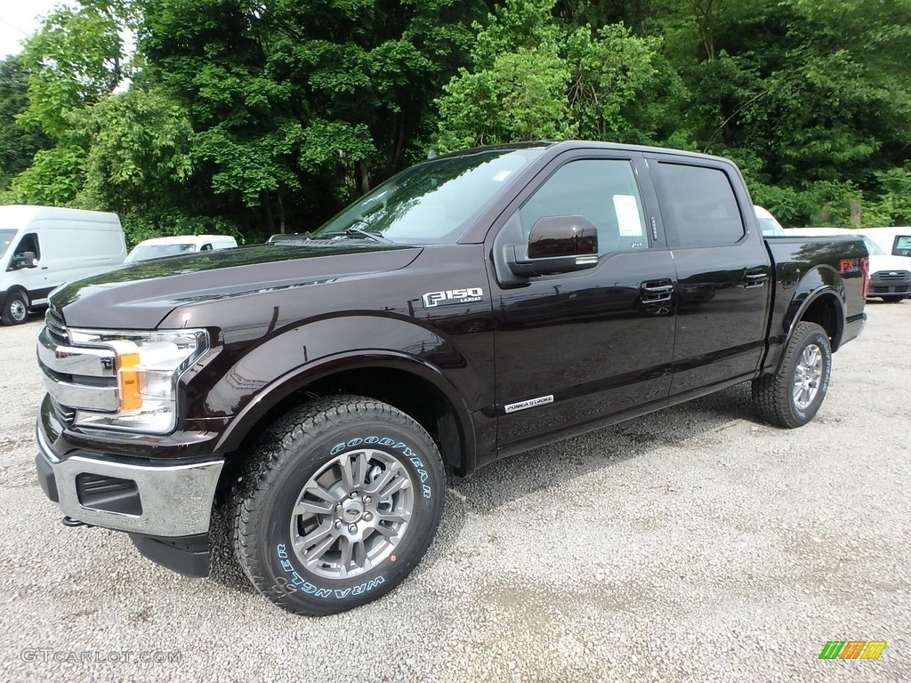 2019 F150 Lariat SuperCrew 4x4 - Magma Red / Black photo #6