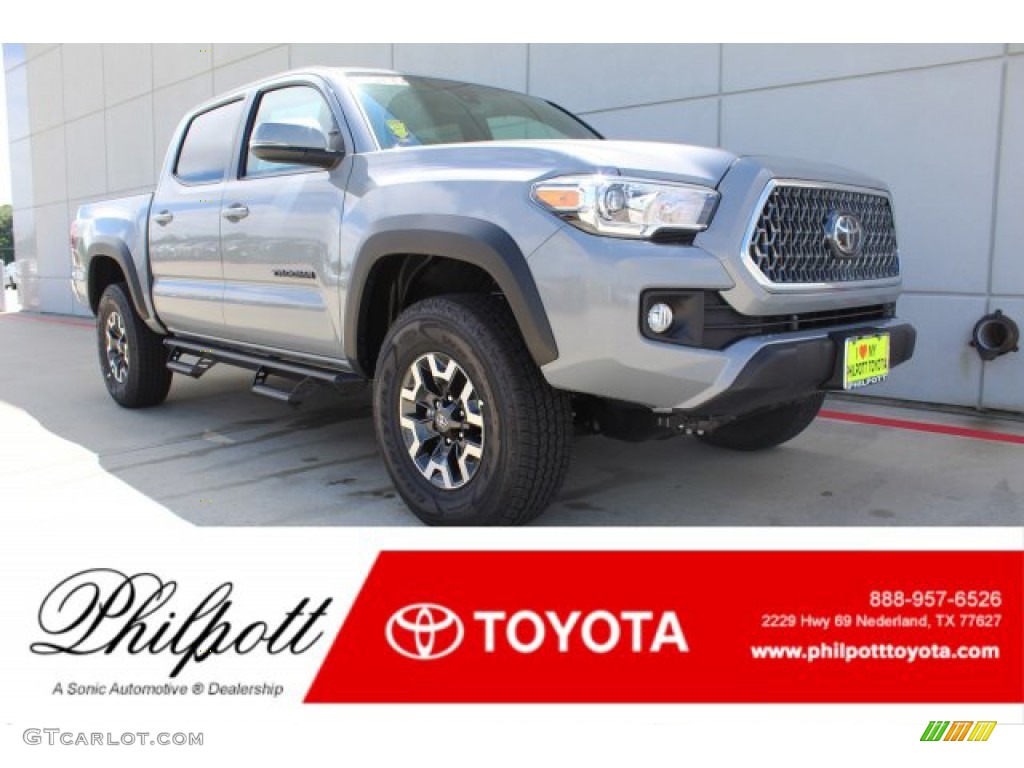 2019 Tacoma TRD Off-Road Double Cab 4x4 - Cement Gray / Black photo #1