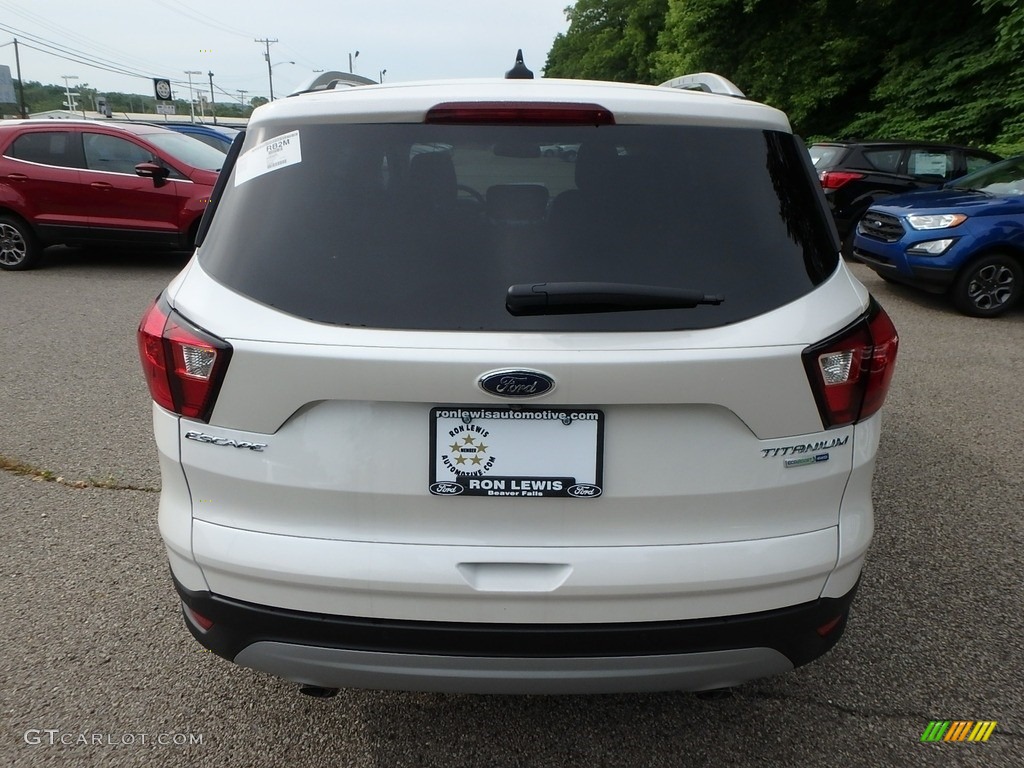 2019 Escape Titanium 4WD - White Platinum / Chromite Gray/Charcoal Black photo #3