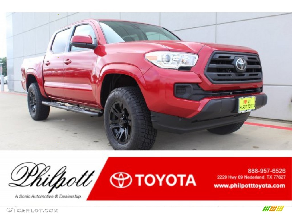 2019 Tacoma SR Double Cab 4x4 - Barcelona Red Metallic / Cement Gray photo #1