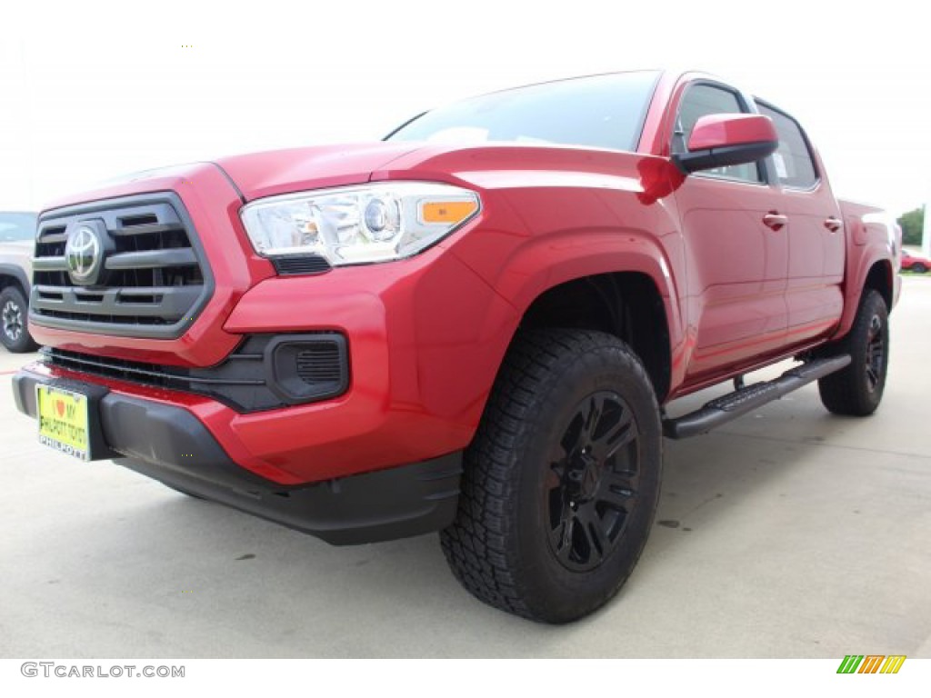 2019 Tacoma SR Double Cab 4x4 - Barcelona Red Metallic / Cement Gray photo #4