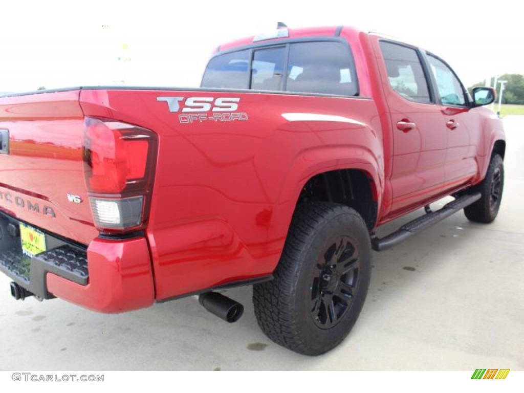 2019 Tacoma SR Double Cab 4x4 - Barcelona Red Metallic / Cement Gray photo #8