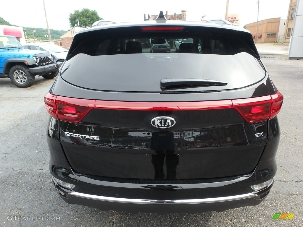 2020 Sportage EX AWD - Black Cherry / Black photo #3