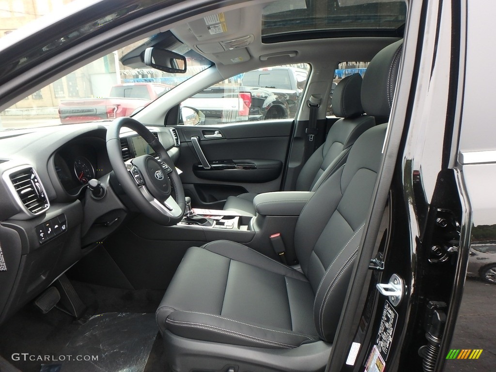 2020 Sportage EX AWD - Black Cherry / Black photo #11