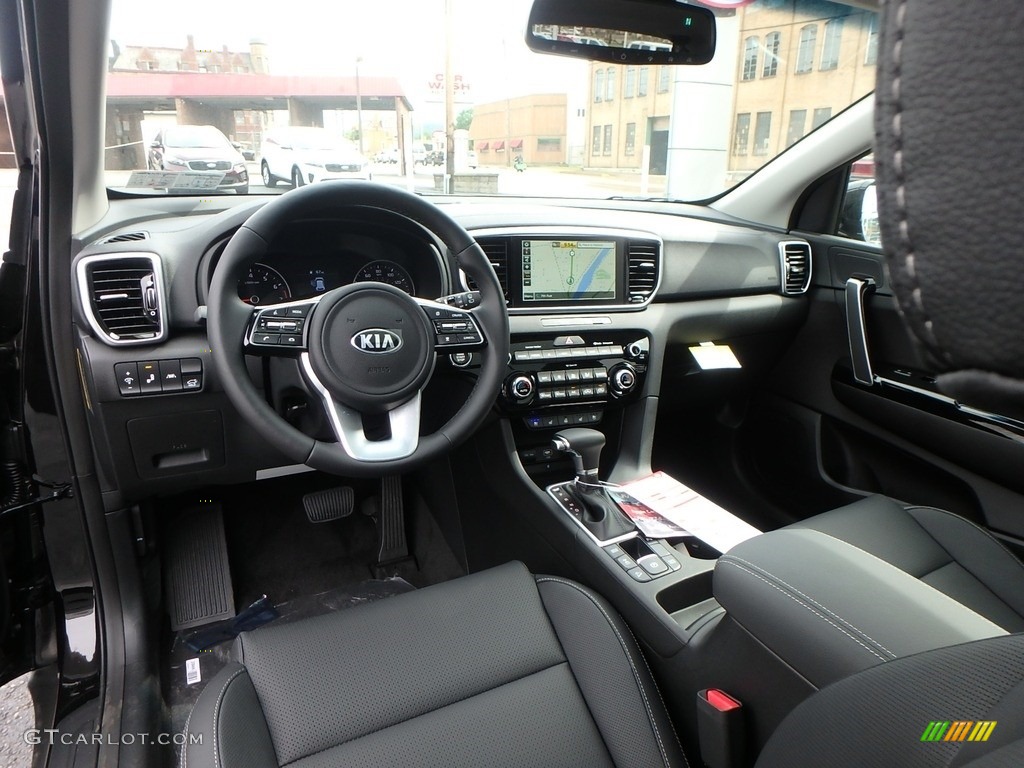 2020 Sportage EX AWD - Black Cherry / Black photo #13