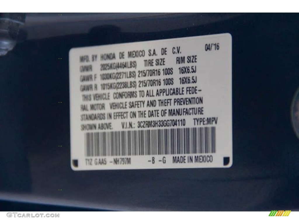 2016 CR-V LX - Modern Steel Metallic / Gray photo #35