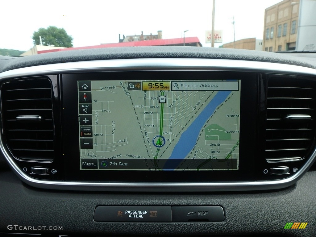 2020 Sportage EX AWD - Black Cherry / Black photo #18