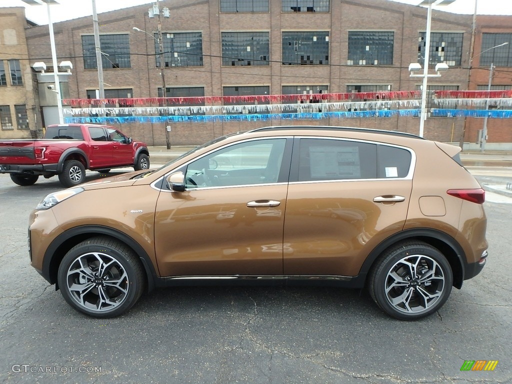 Burnished Copper 2020 Kia Sportage SX Turbo AWD Exterior Photo #133746229