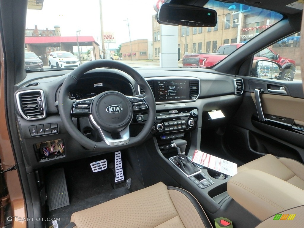Beige Interior 2020 Kia Sportage SX Turbo AWD Photo #133746427