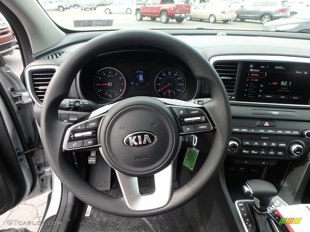 2020 Kia Sportage LX AWD Black Steering Wheel Photo #133747018