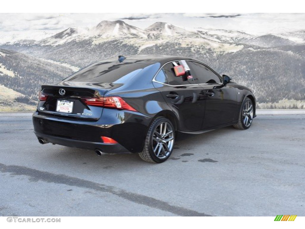 2014 IS 250 F Sport AWD - Obsidian Black / Black photo #3