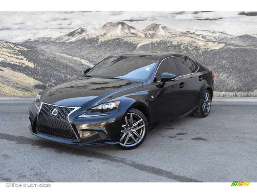 2014 IS 250 F Sport AWD - Obsidian Black / Black photo #5