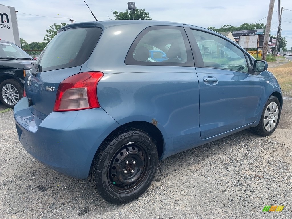 2007 Yaris 3 Door Liftback - Bayou Blue Metallic / Dark Charcoal photo #3