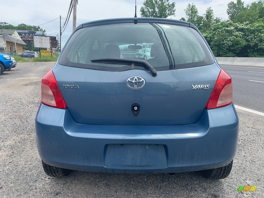 2007 Yaris 3 Door Liftback - Bayou Blue Metallic / Dark Charcoal photo #4