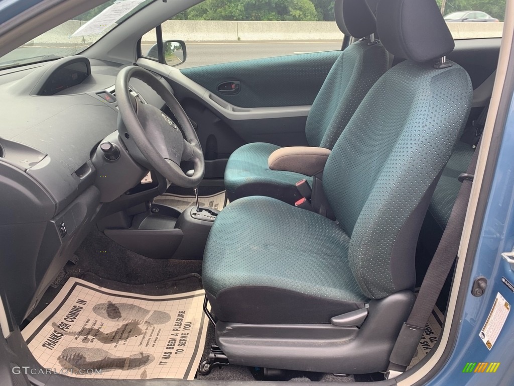 2007 Yaris 3 Door Liftback - Bayou Blue Metallic / Dark Charcoal photo #10