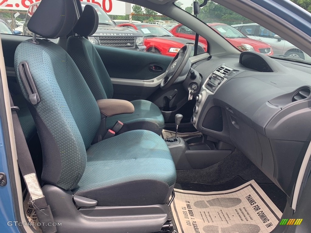 2007 Yaris 3 Door Liftback - Bayou Blue Metallic / Dark Charcoal photo #12