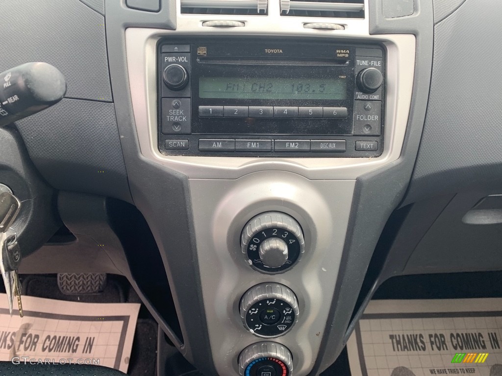 2007 Yaris 3 Door Liftback - Bayou Blue Metallic / Dark Charcoal photo #16