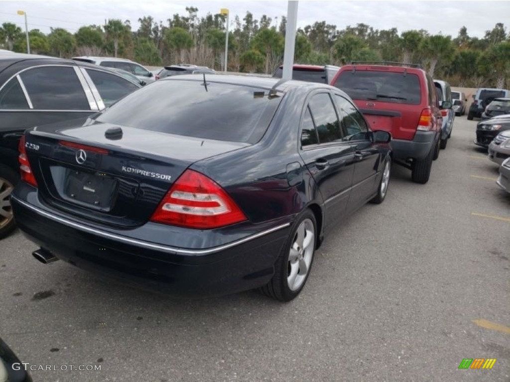 2005 C 230 Kompressor Sedan - Orion Blue Metallic / Ash photo #3