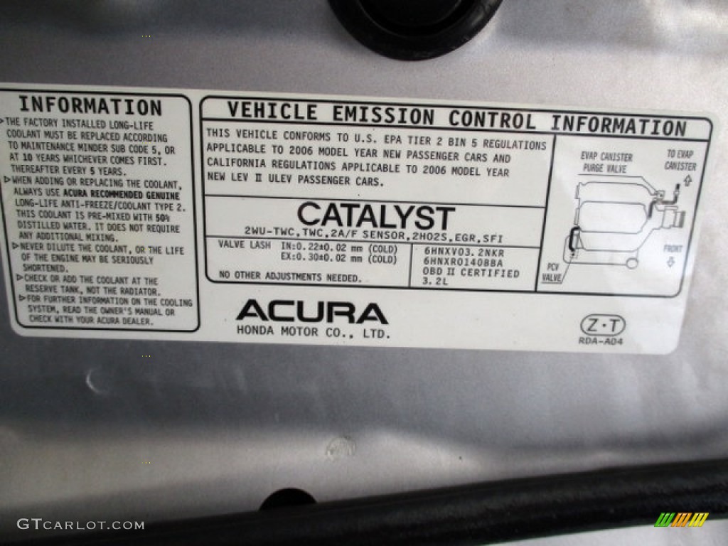 2006 TL 3.2 - Alabaster Silver Metallic / Ebony photo #90