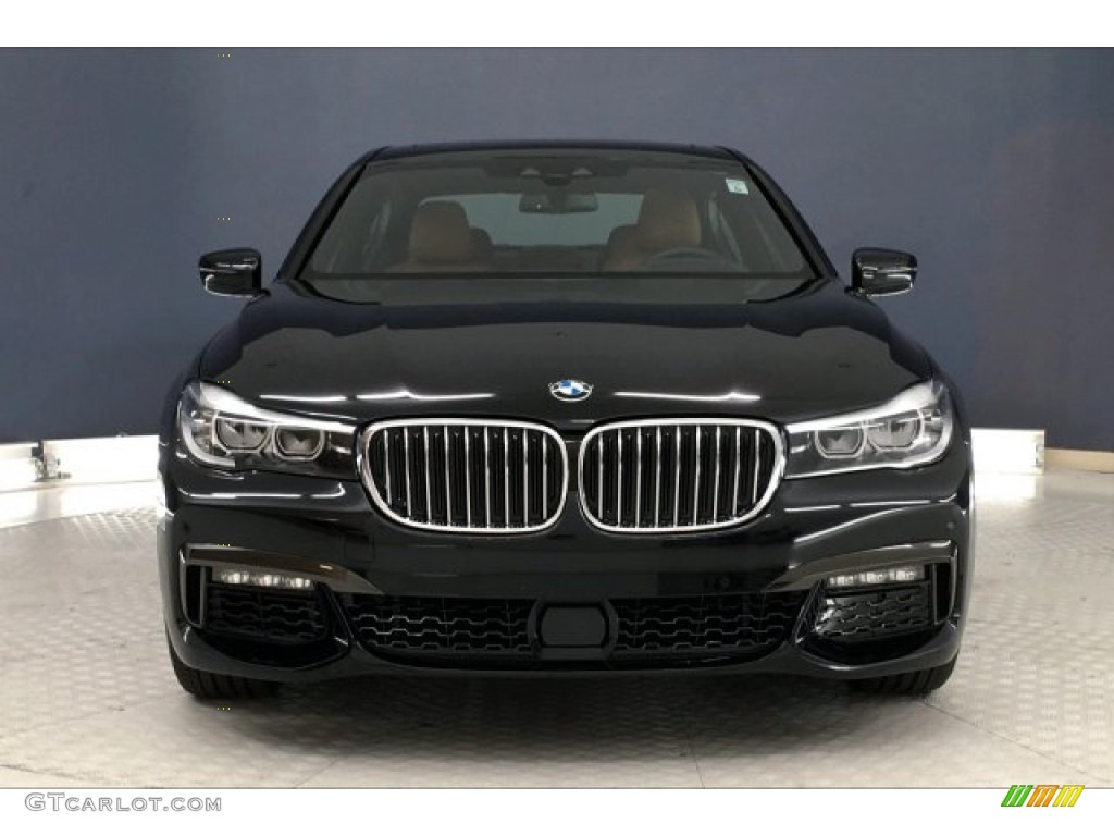 2019 7 Series 740i Sedan - Black Sapphire Metallic / Cognac photo #2