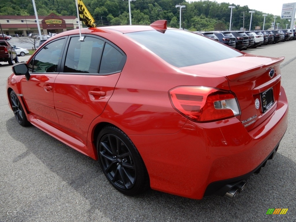 2018 WRX Limited - Pure Red / Carbon Black photo #3